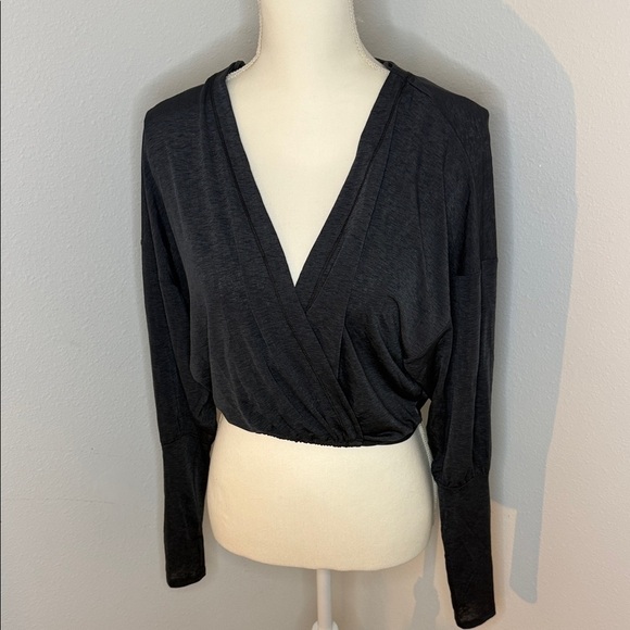 FP Movement by Free People Black Crop Top - Picture 1 of 6